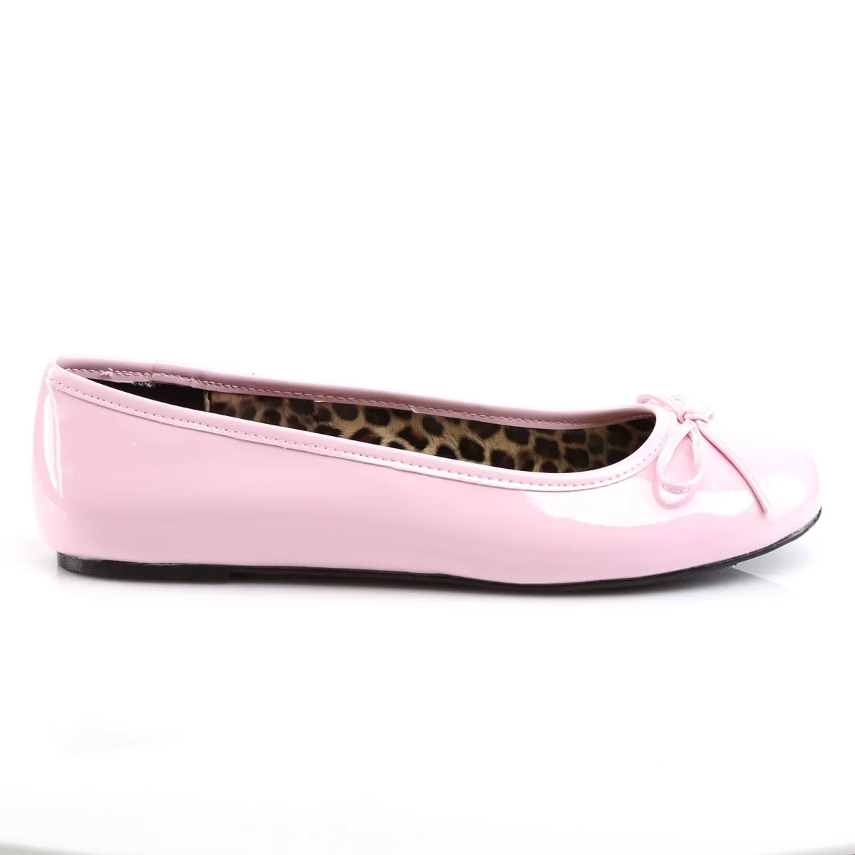 Pleaser Pink Label Anna-01 Flat-Baby Pink-Size 14-Clearance