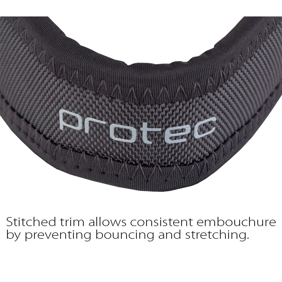 Protec Saxophone Neck Strap - Less Stress Neoprene, Metal Snap Regular (Black) NLS310M