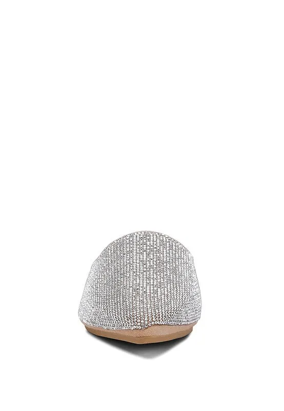Rayen Rhinestones Embellished Mules Sandles