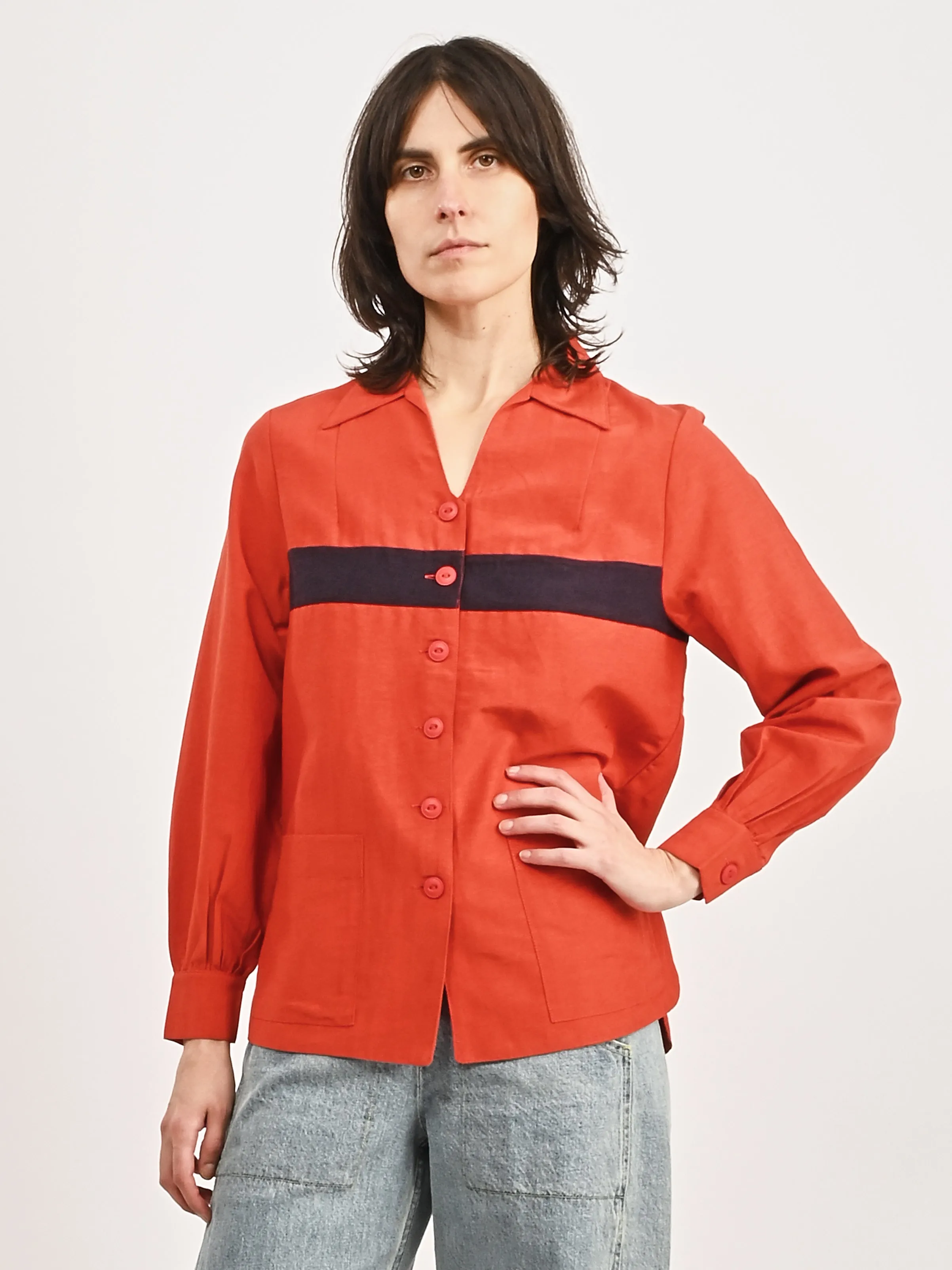 Red/Navy Waterfront Shirt