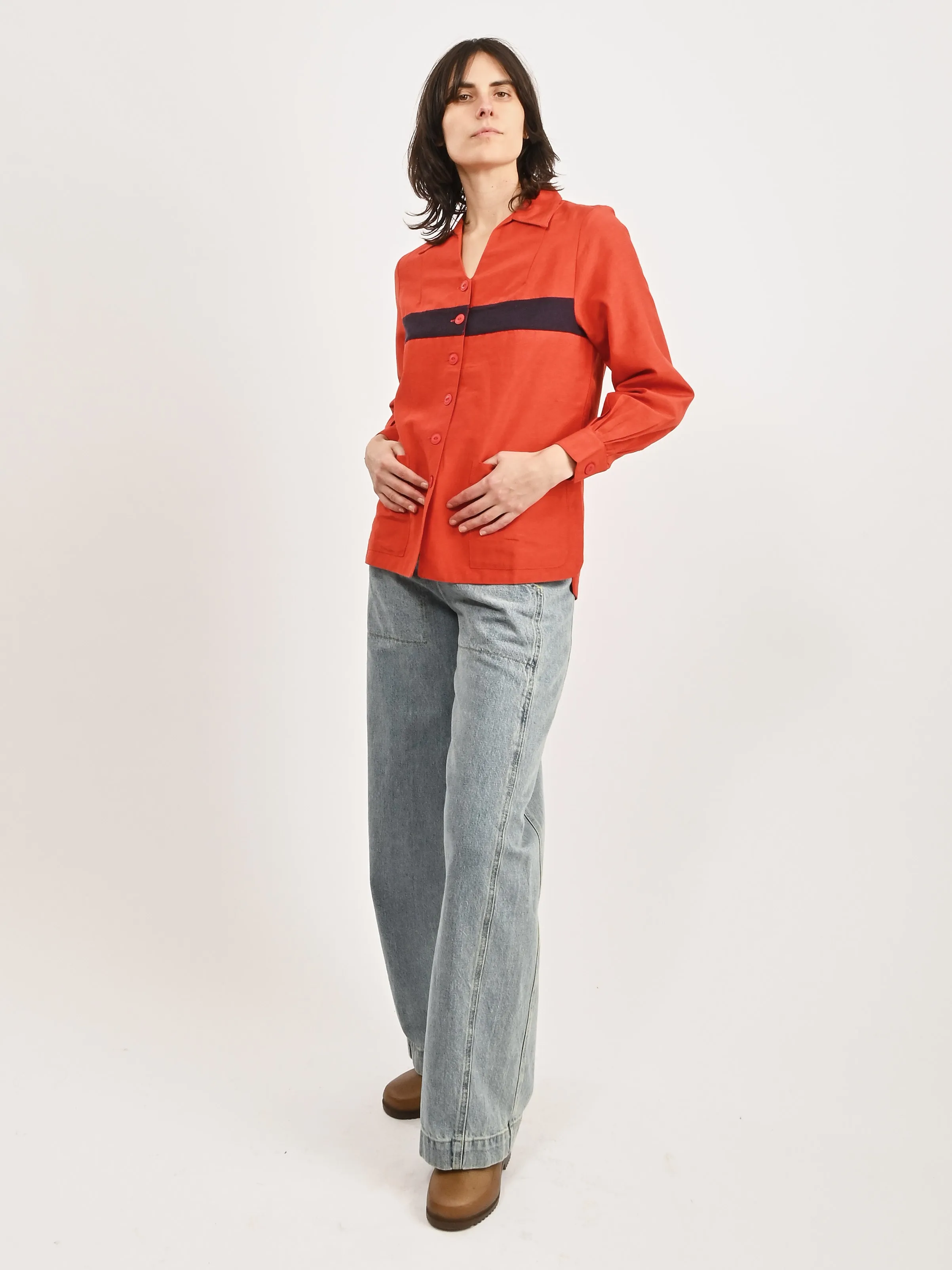 Red/Navy Waterfront Shirt