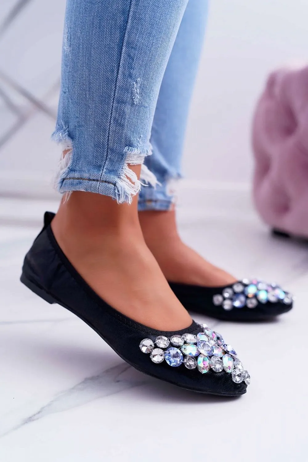 Rhinestone Ballet flats