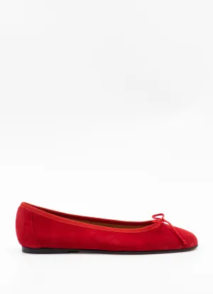 Scala ballet flats in poppy red