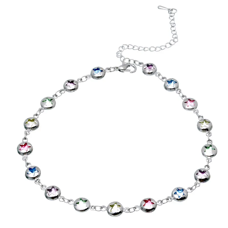 Seoul Stone Anklets (Silver)