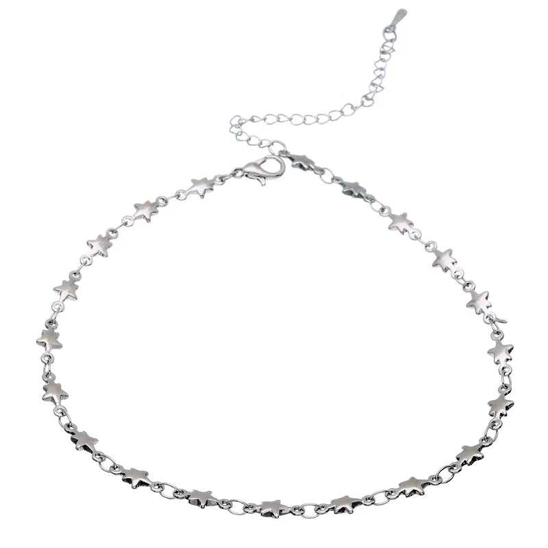 Seoul Stone Anklets (Silver)