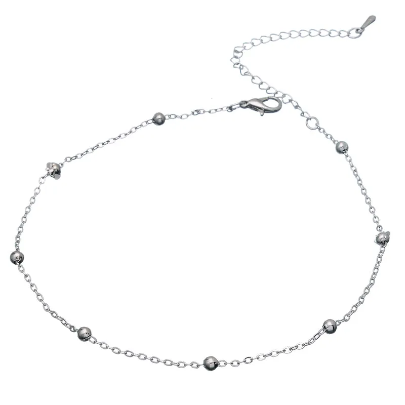 Seoul Stone Anklets (Silver)