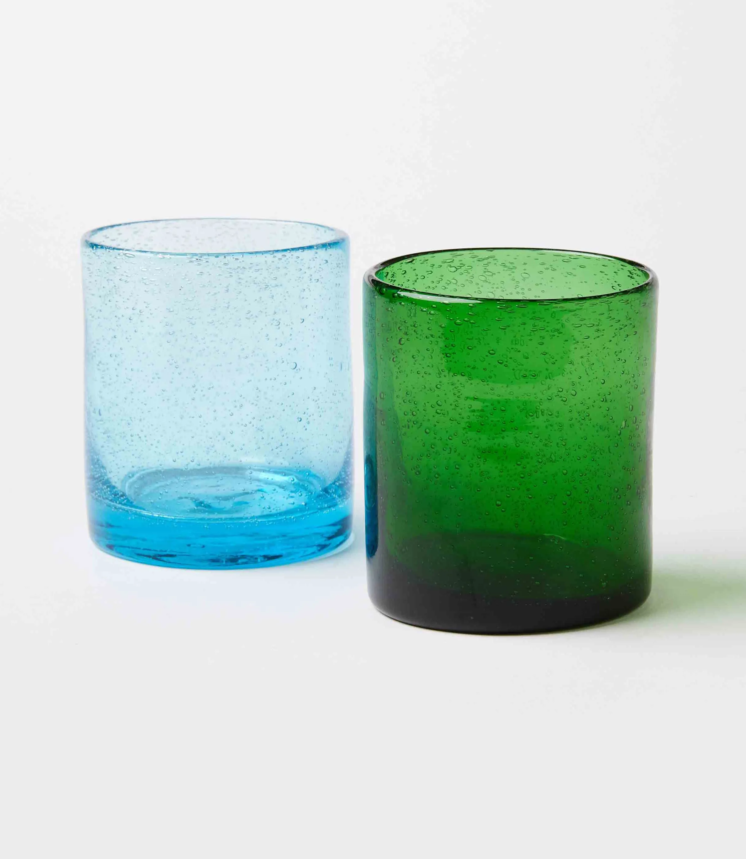 Short Bubble Drinking Glass