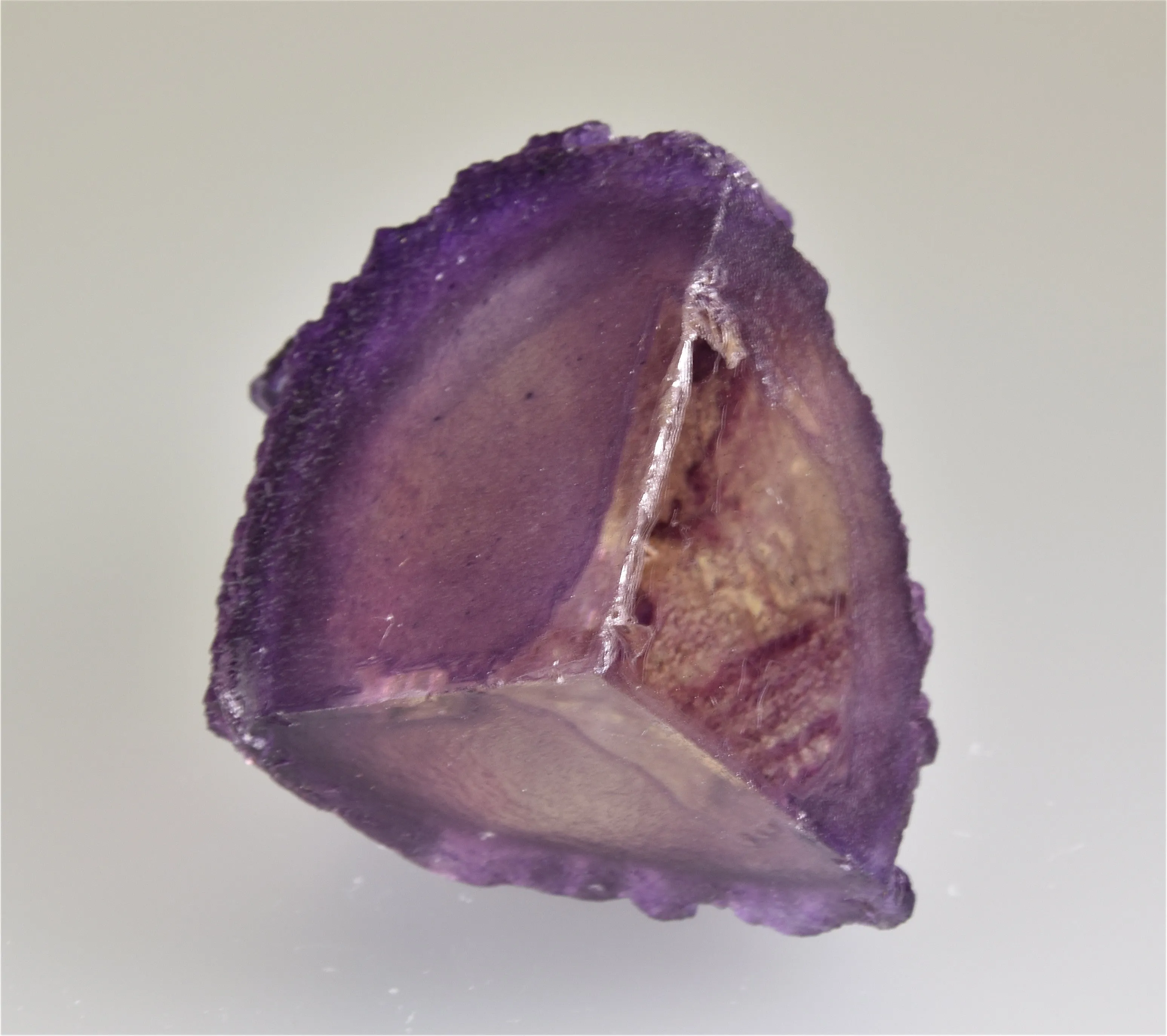 SOLD Fluorite, Elmwood Complex, Smith County, Tennessee, Mined ca. 1980, Kalaskie Collection #42-20, Small Cabinet 7.0 x 7.0 x 11.0 cm, $1200.  Online 6/6.