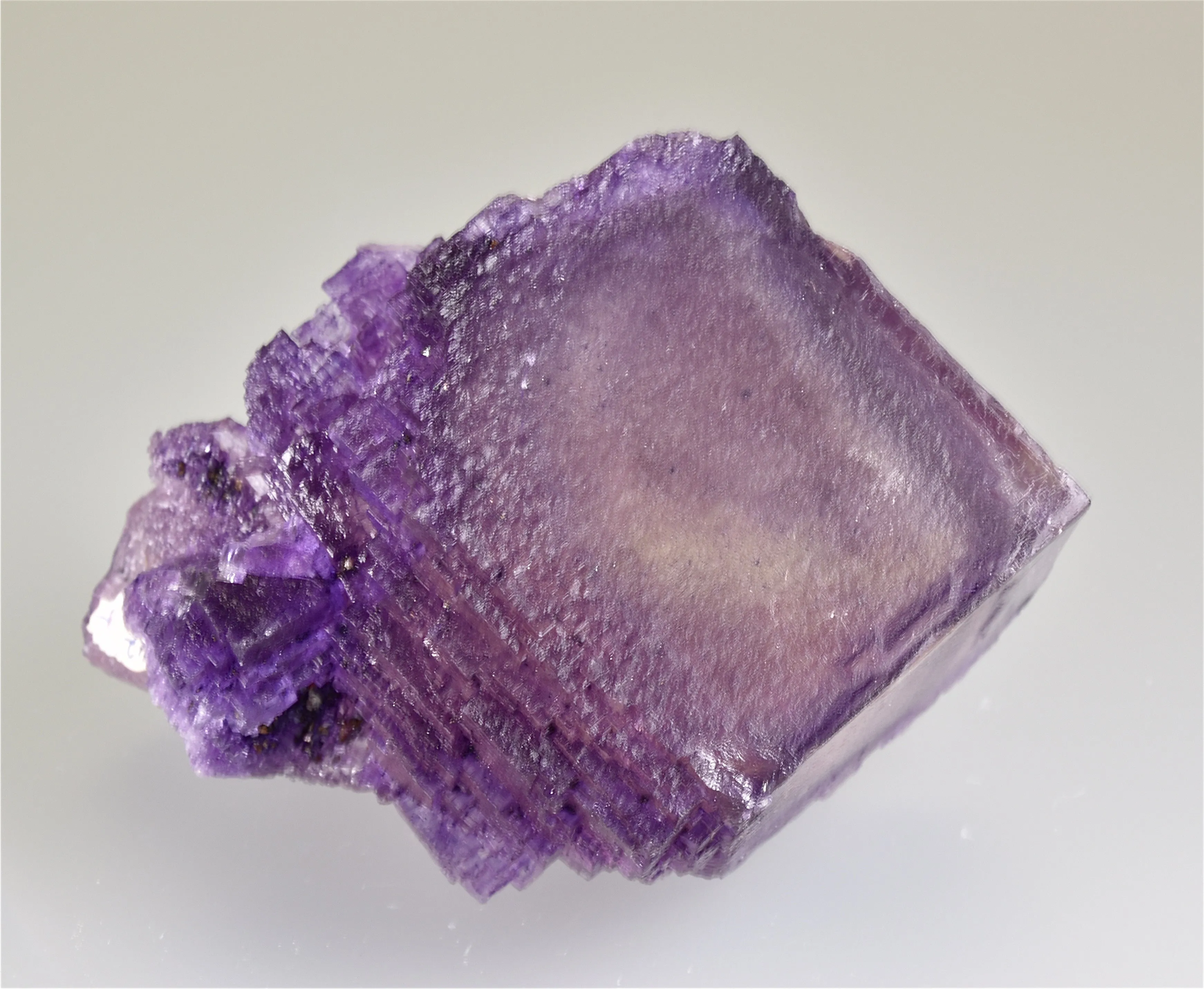 SOLD Fluorite, Elmwood Complex, Smith County, Tennessee, Mined ca. 1980, Kalaskie Collection #42-20, Small Cabinet 7.0 x 7.0 x 11.0 cm, $1200.  Online 6/6.