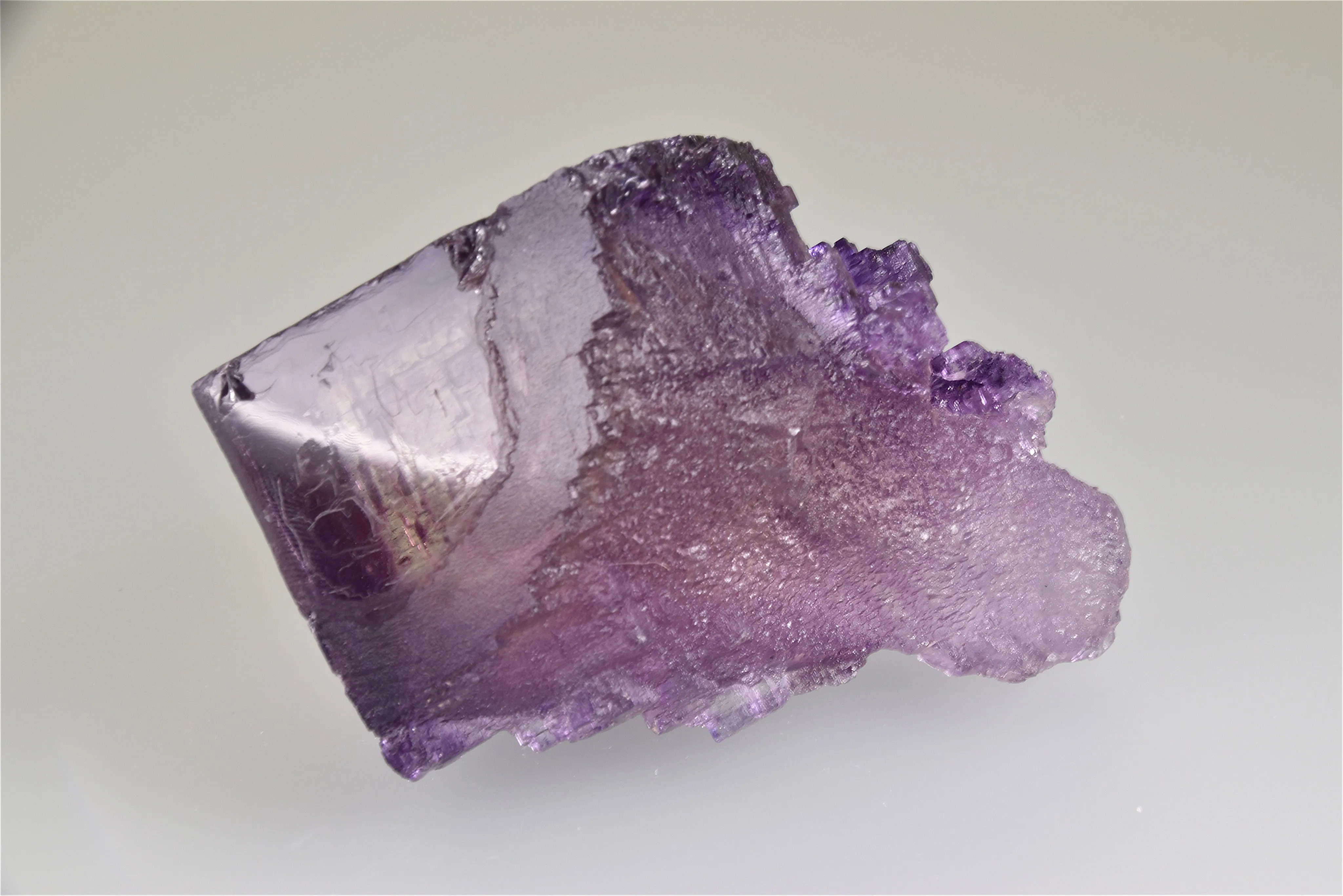 SOLD Fluorite, Elmwood Complex, Smith County, Tennessee, Mined ca. 1980, Kalaskie Collection #42-20, Small Cabinet 7.0 x 7.0 x 11.0 cm, $1200.  Online 6/6.