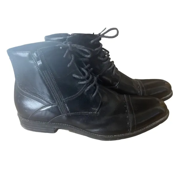 Stacy Adam’s black dress ankle boots size 9W