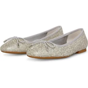 Steffie Rhinestone Embellished Classic Ballet Flats