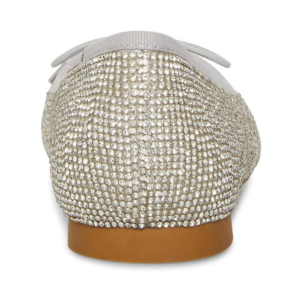 Steffie Rhinestone Embellished Classic Ballet Flats