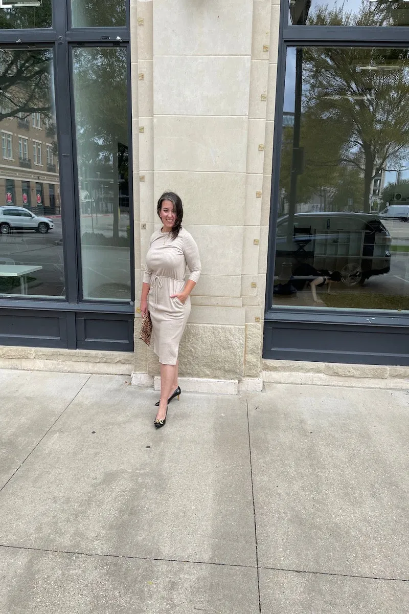 Stella Dress (Taupe)