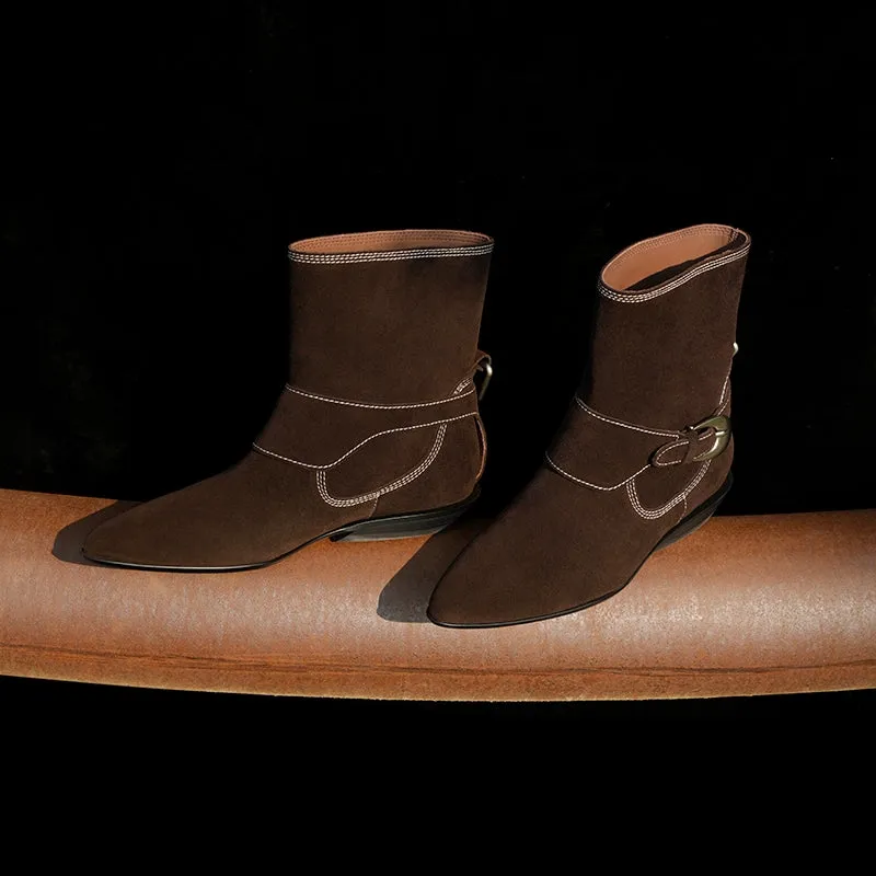Suede Ankle Boots