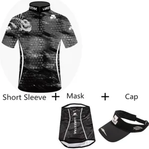 Summer Mens Fishing Clothes Ice Silk Sunscreen Breathable Quick Dry Long Short Sleeve Fishing Shirt Outdoor Sea Fishing Clothing