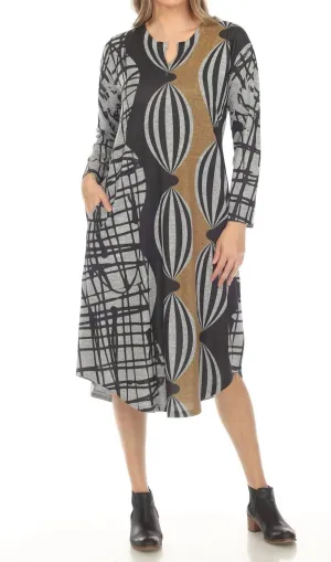 Sunglow Pocket Knit Dress In Multi