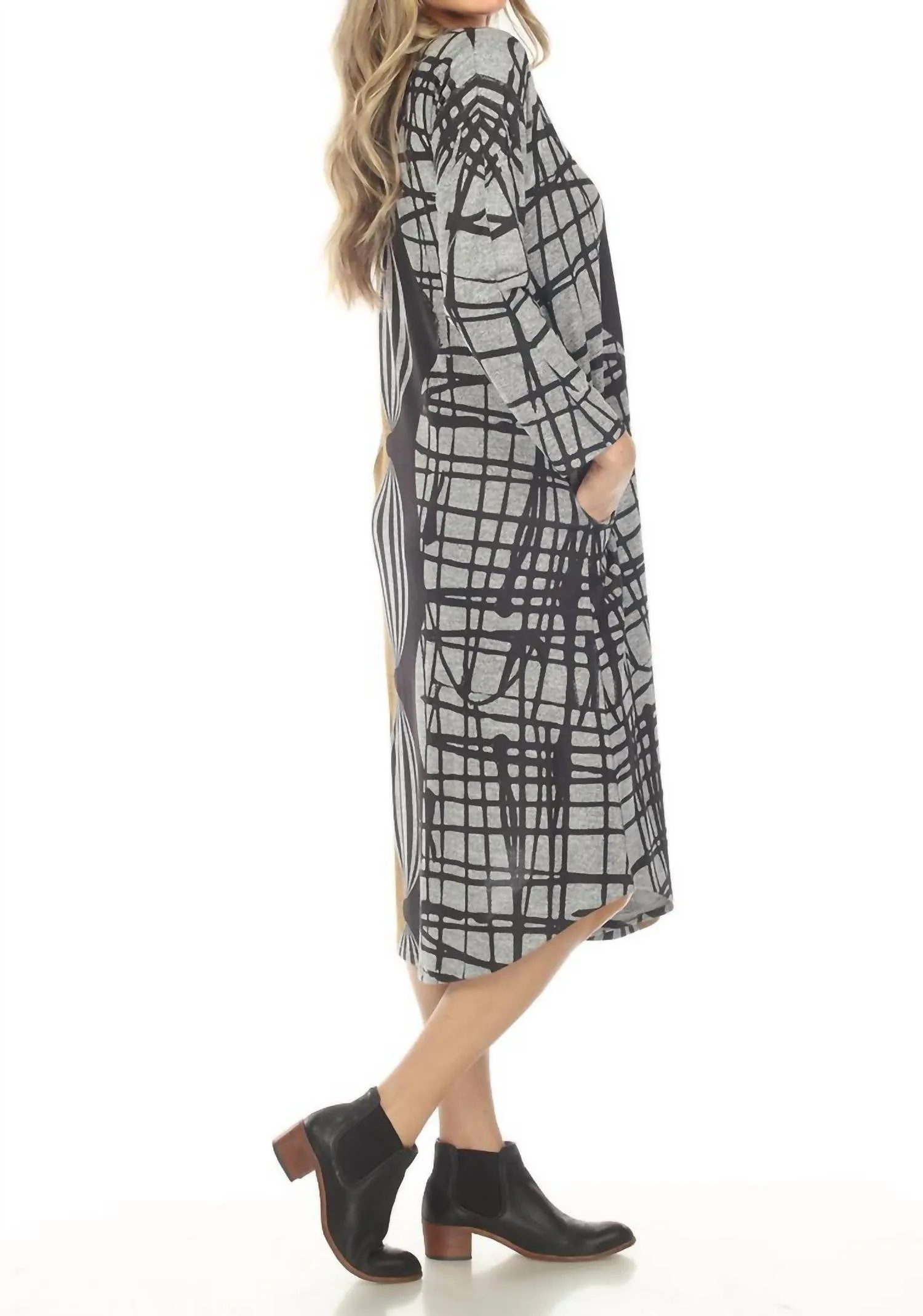 Sunglow Pocket Knit Dress In Multi