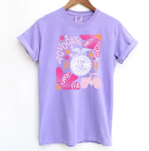 Support FFA Floral ComfortWash/ComfortColor T-Shirt (S-4XL) - Multiple Colors!