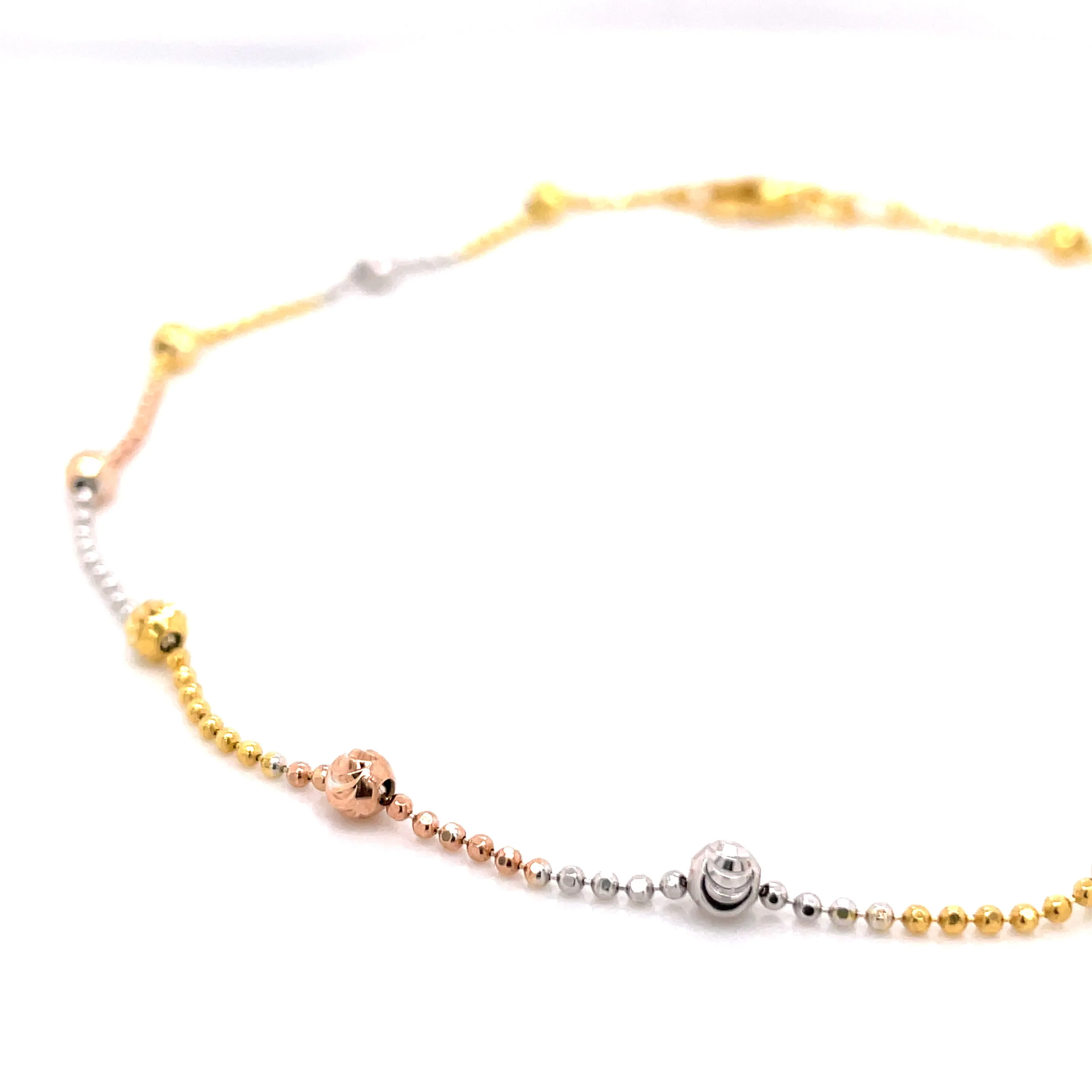 Three Tones Ankle Bracelet - 64214