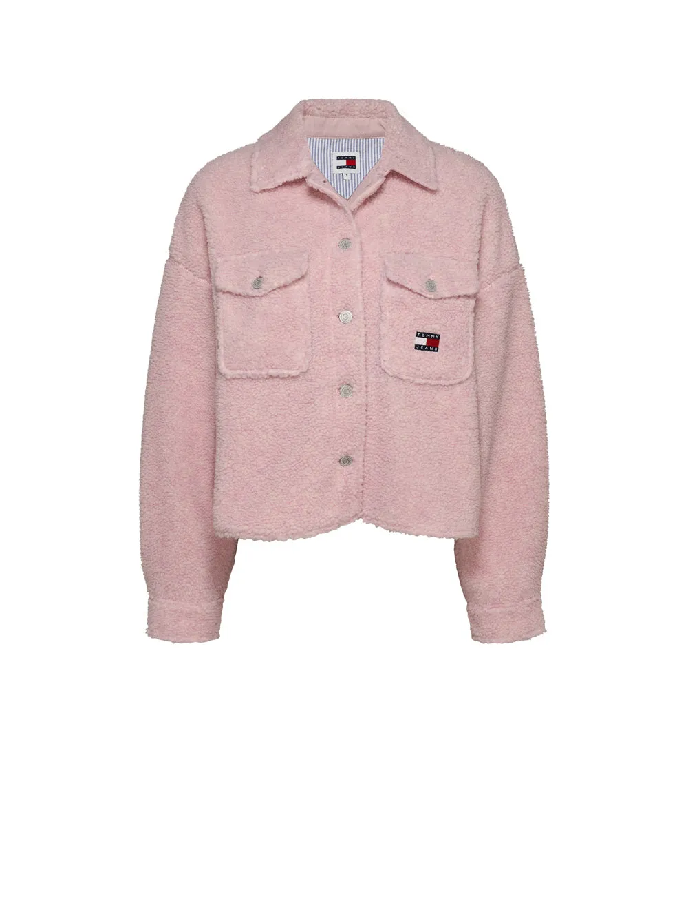 Tjw Teddy Badge Overshirt - Ballet Pink