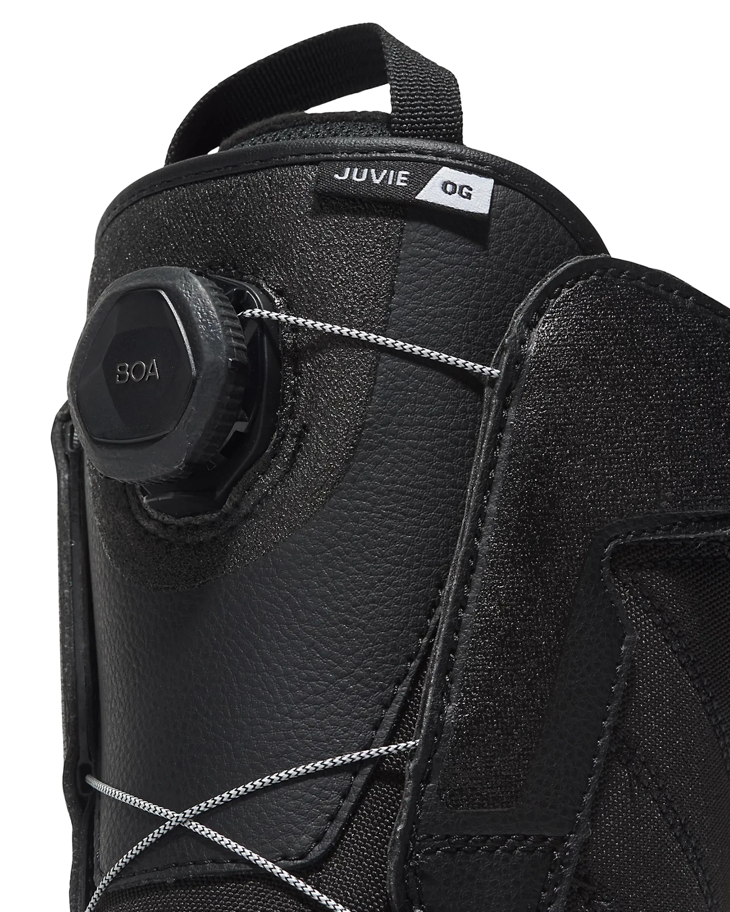 Vans Juvie OG Kids Snowboard Boots - Black/White - 2023