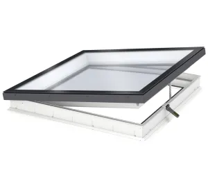 VELUX CVU 150120 S06Q SOLAR Powered Flat Glass Rooflight Package 150 x 120 cm (Including CVU Double Glazed Base & ISU Flat Glass Top Cover)