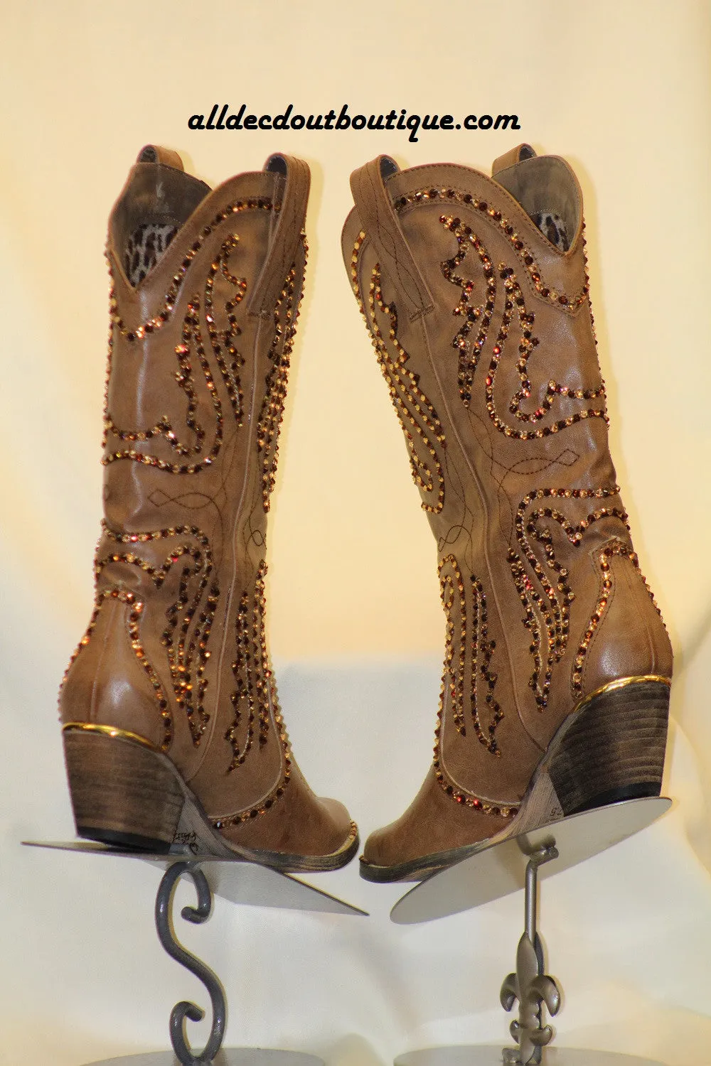 Very Volatile | Custom Embellished Boots
