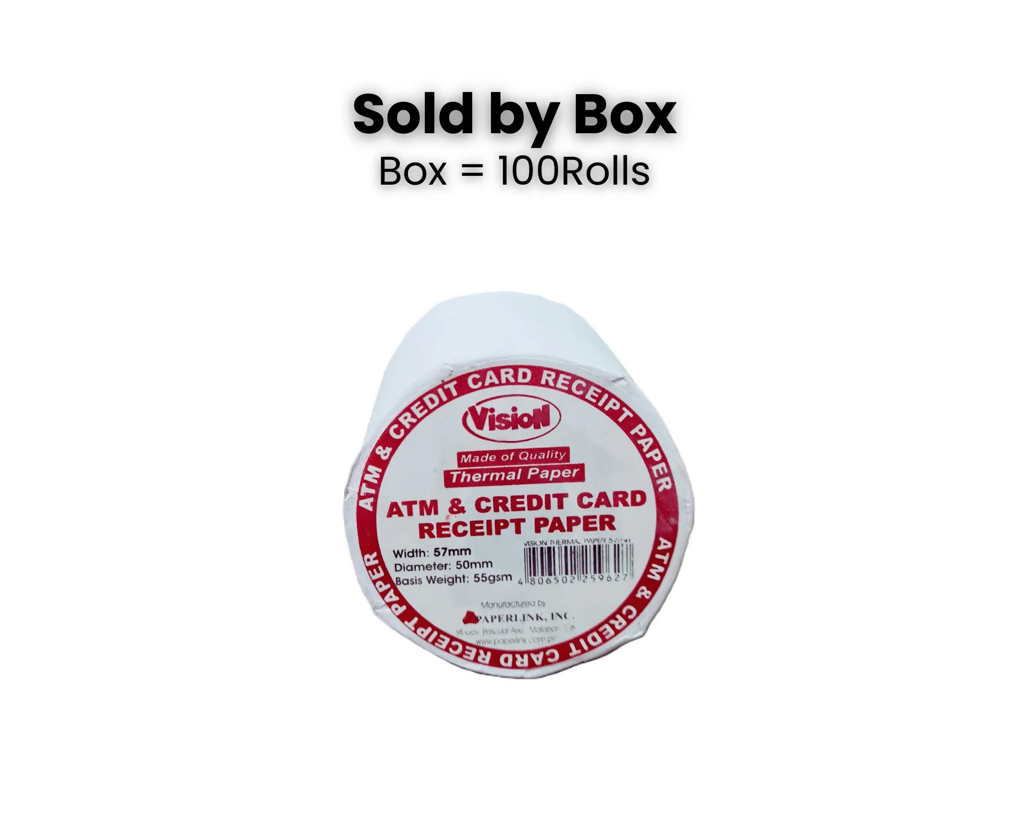 Vision ATM & Credit Card Thermal Paper