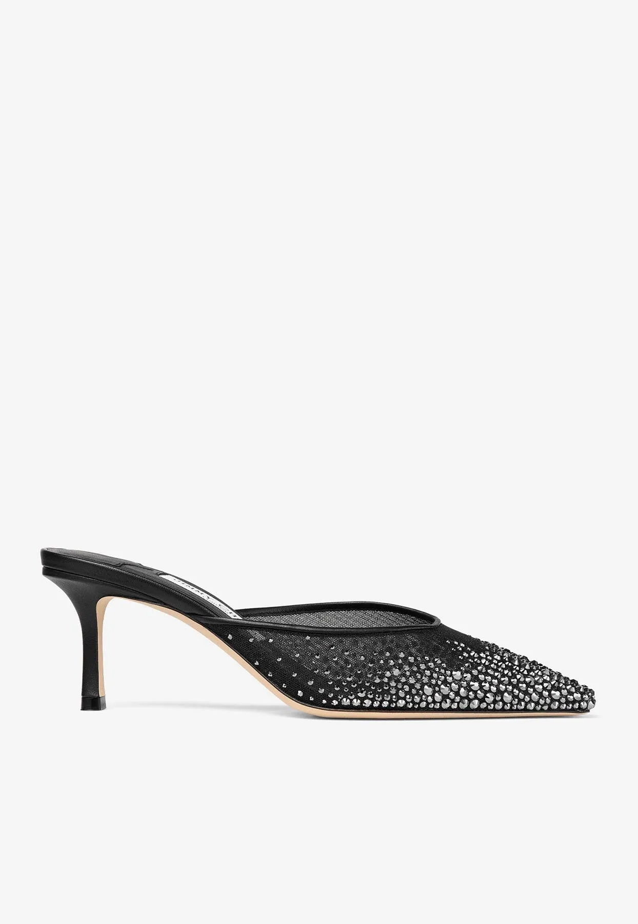 Vivi 65 Crystal-Embellished Mules