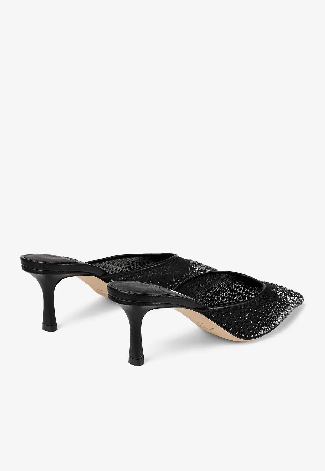 Vivi 65 Crystal-Embellished Mules