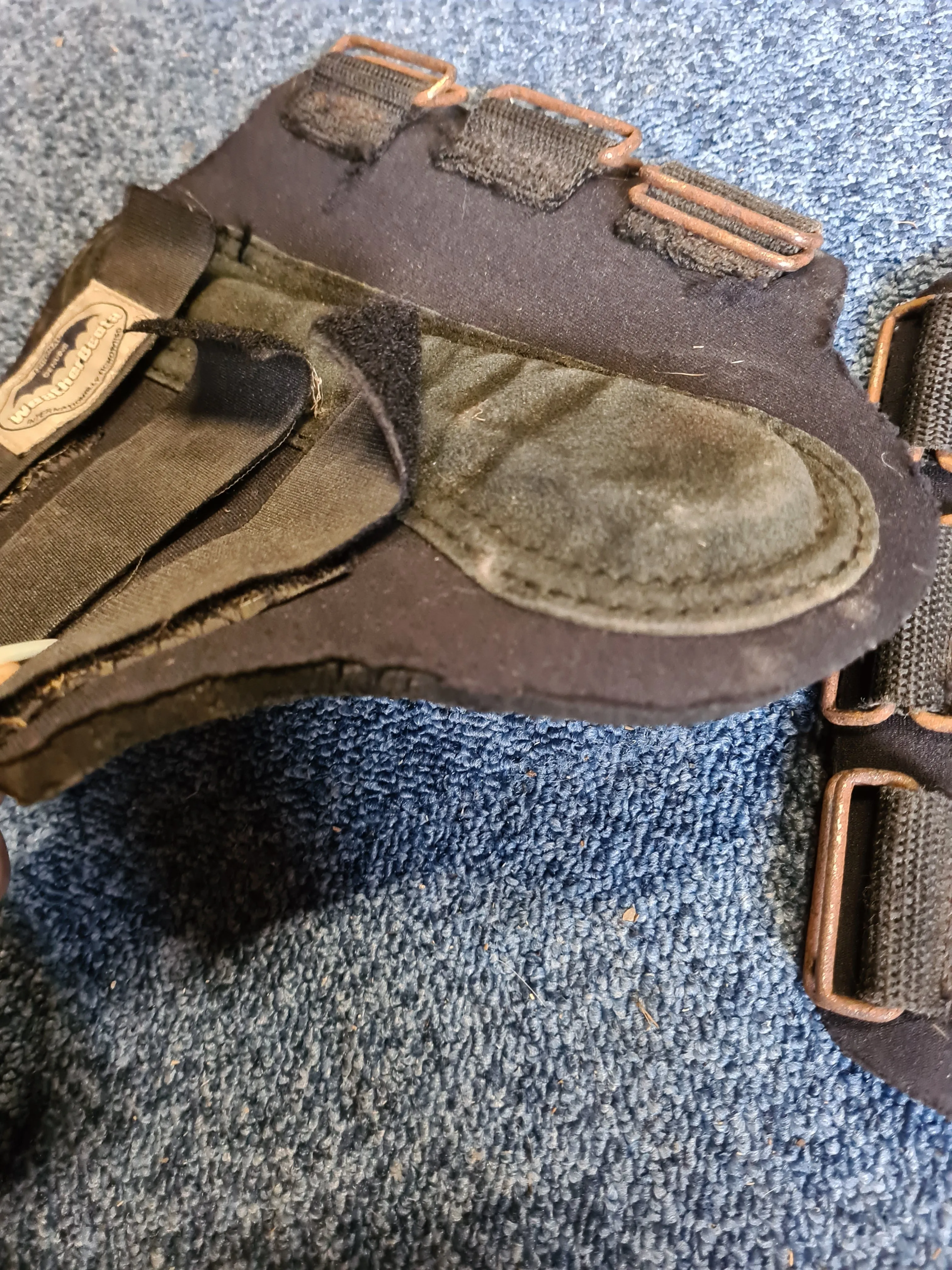 Weatherbeeta black brushing boots in cob size(FREE POSTAGE)