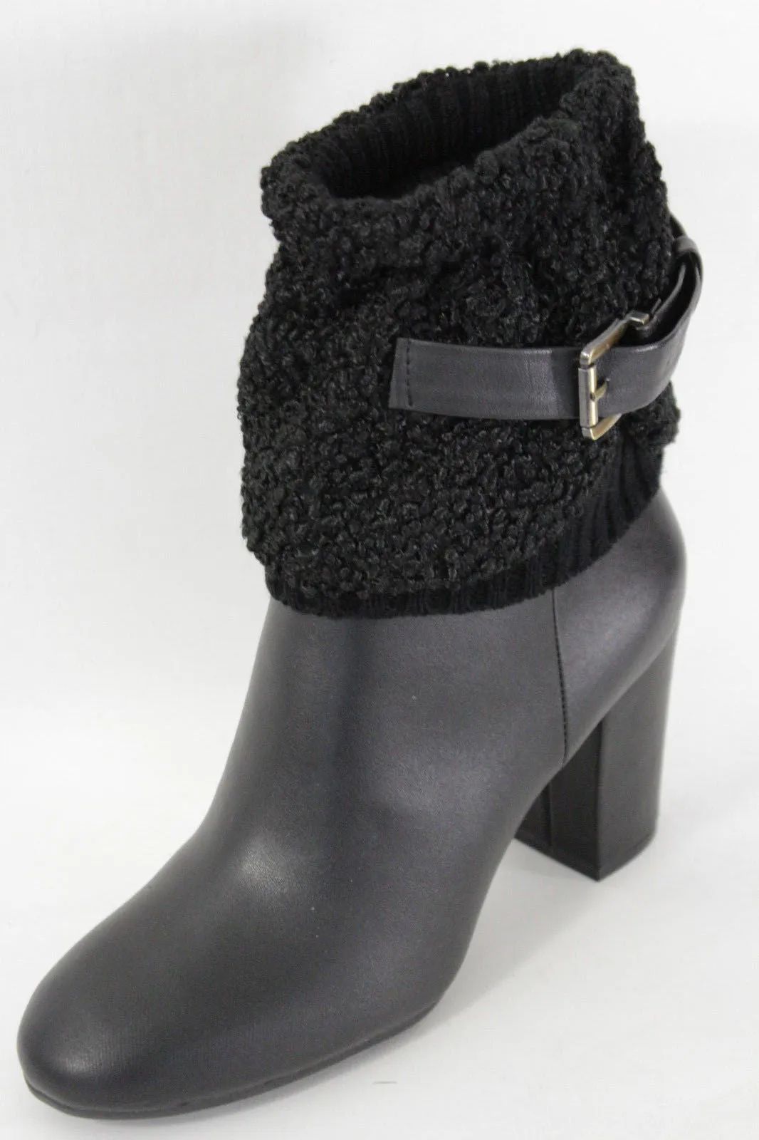 White Black Gray Pair Boots Cover Toppers Fabric Slip On Booties Warmer Knit