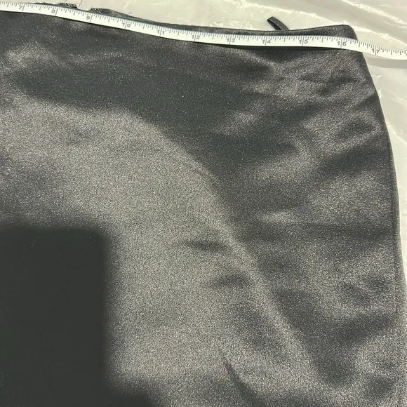White House Black Market Elegant Black Skirt with Embellished Hem