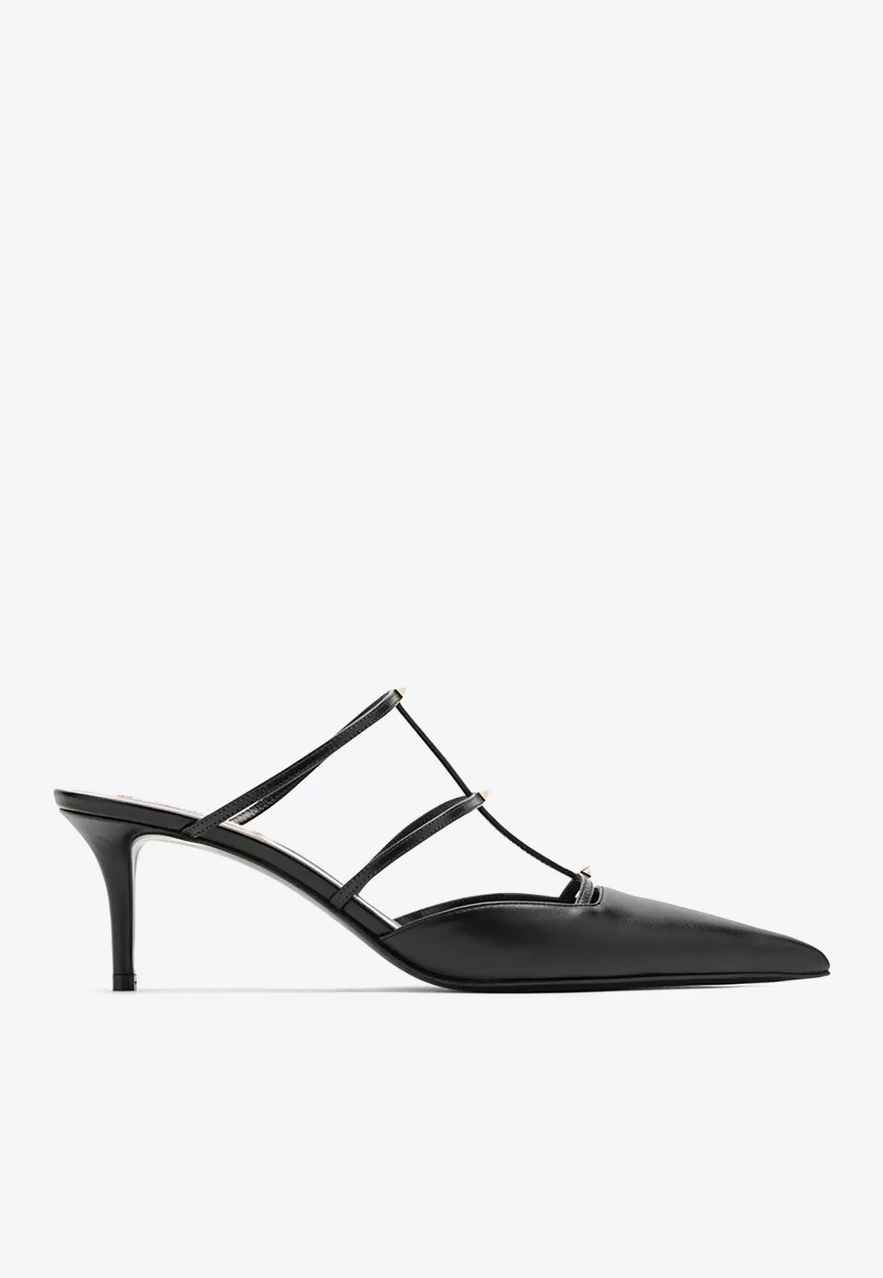 Wispy 60 Rockstud Leather Mules
