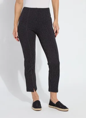Wisteria Ankle Pant in Chic Grid