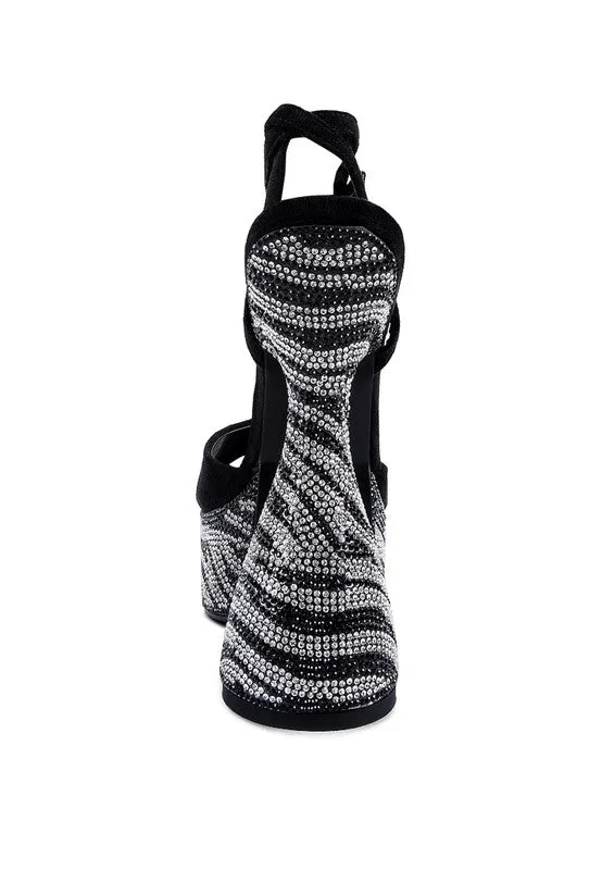 Women's Backstage Ultra Sky High Platform Diamante Sandals