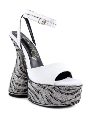 Women's Backstage Ultra Sky High Platform Diamante Sandals