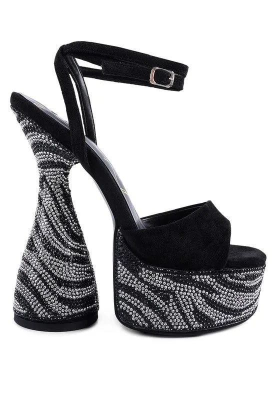 Women's Backstage Ultra Sky High Platform Diamante Sandals