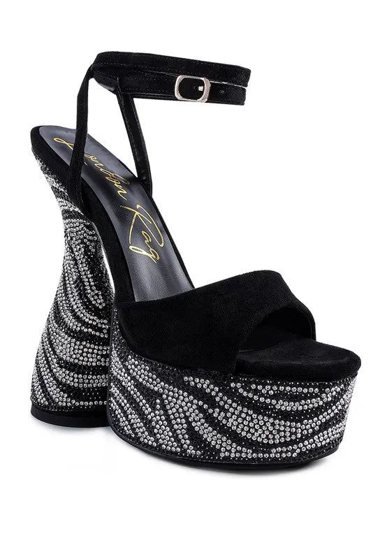 Women's Backstage Ultra Sky High Platform Diamante Sandals