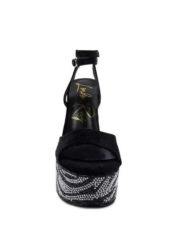 Women's Backstage Ultra Sky High Platform Diamante Sandals