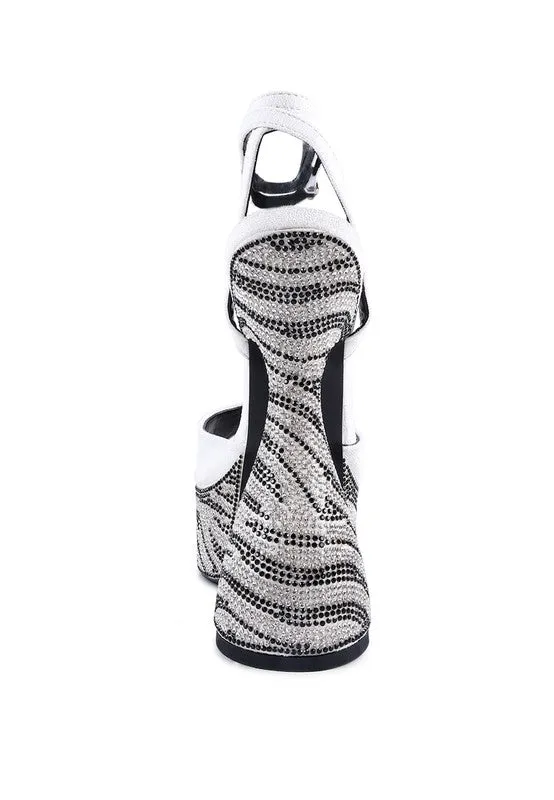 Women's Backstage Ultra Sky High Platform Diamante Sandals