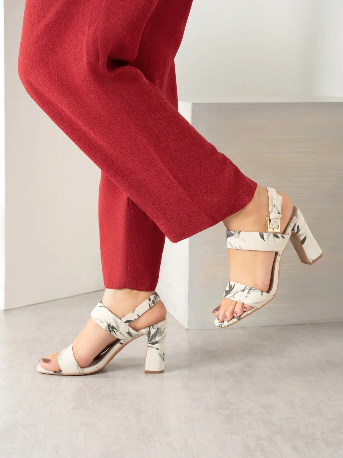 Womens "MINU" Block Heels Sandals