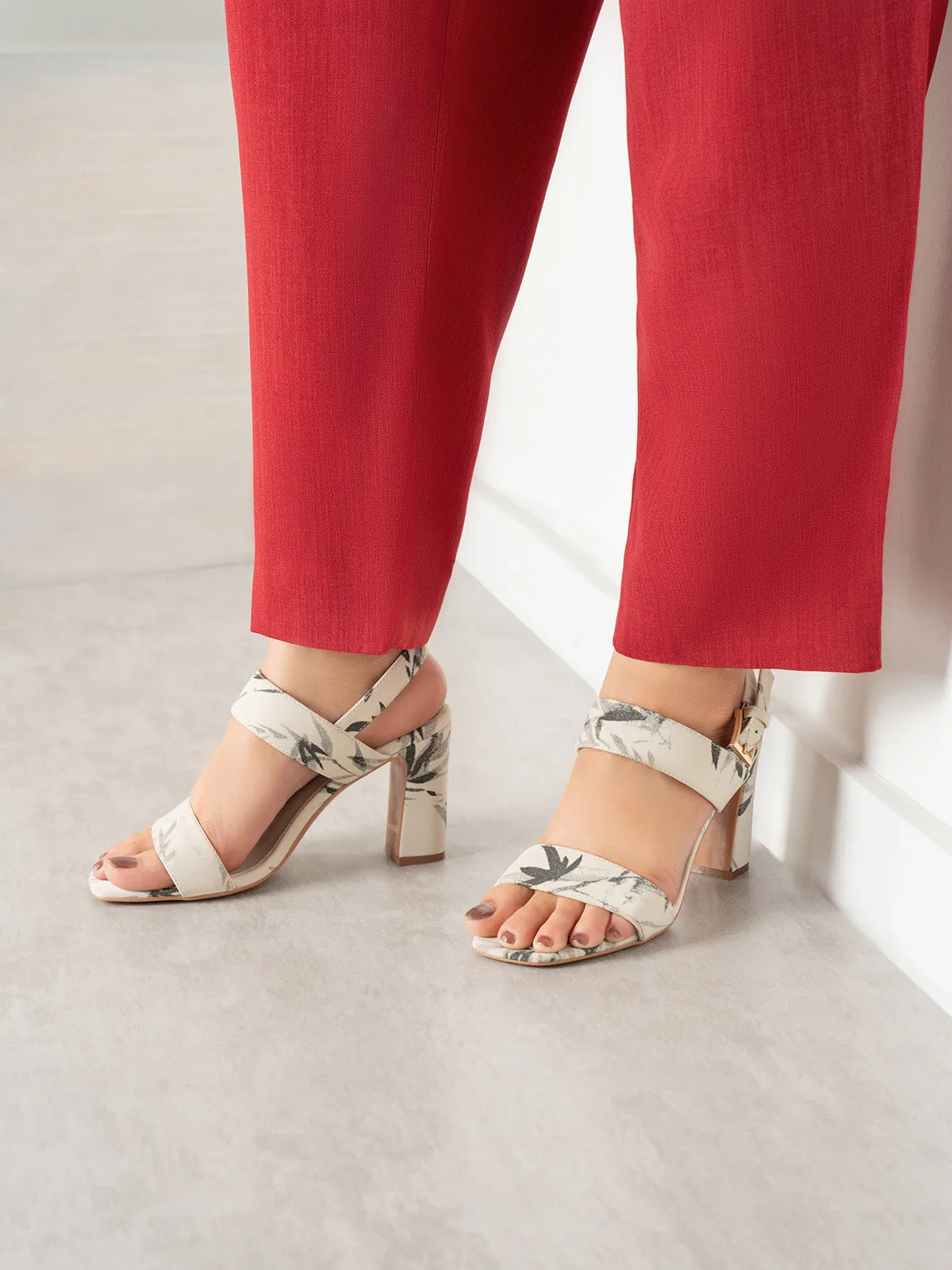 Womens "MINU" Block Heels Sandals