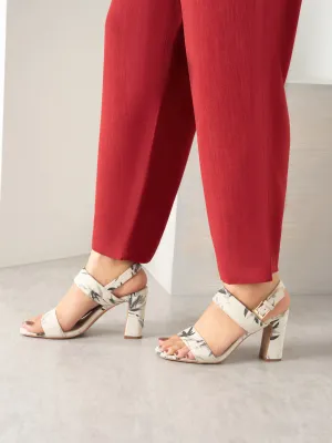 Womens "MINU" Block Heels Sandals