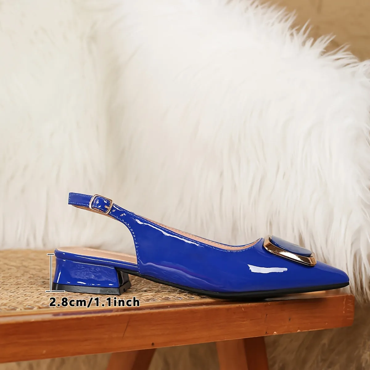 Women's Slip-On Mules - Pointed Toe, FS