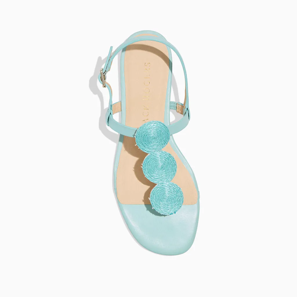 Worth Raffia Flat Sandal