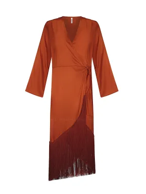 Wrap Dress Ocre 229
