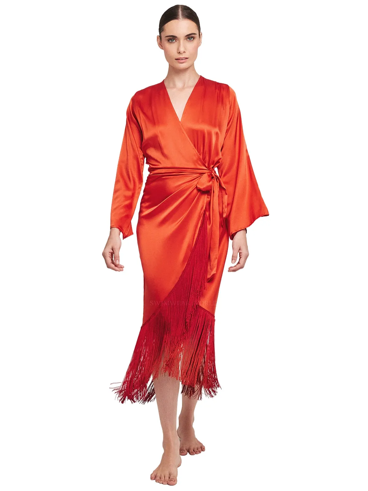 Wrap Dress Ocre 229