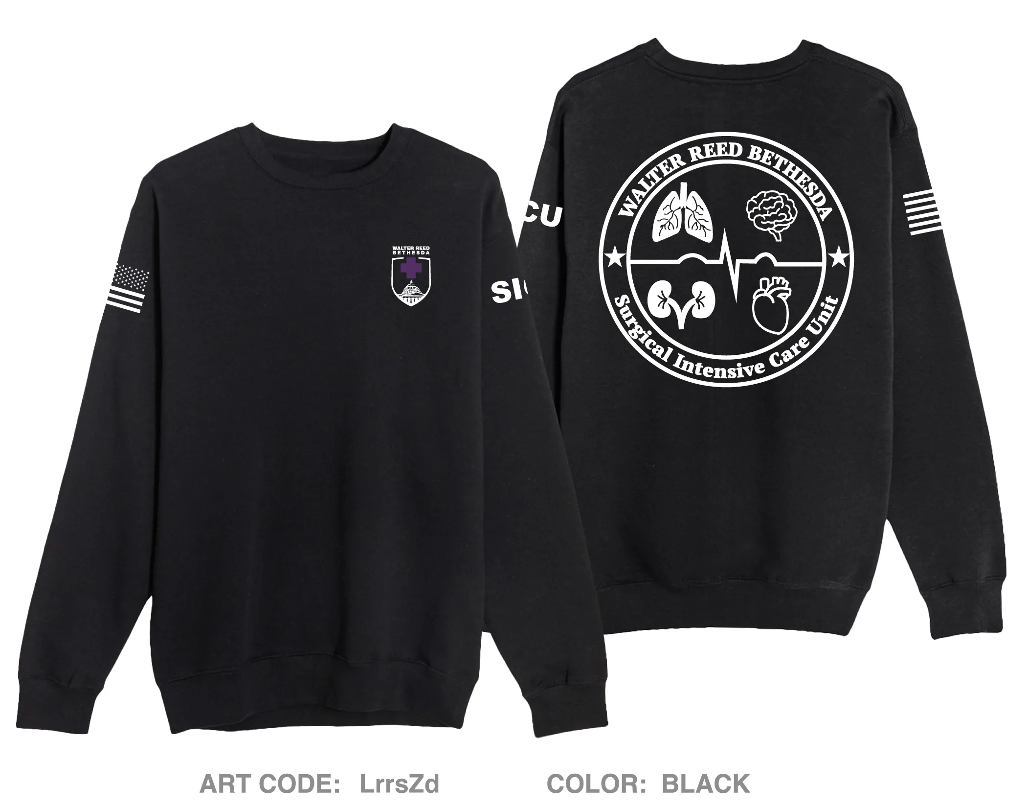 WRNMMC Surgical ICU Comfort Unisex Crewneck Sweatshirt - LrrsZd